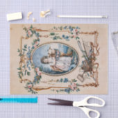 ジーン・バプティスト・ヒュートによる子羊の小さな羊飼いの娘 薄葉紙 (クラフト)