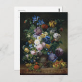 ジーン・ピエール・ザビエル・ビダオールドStill Life With Tulips ポストカード (正面/裏面)