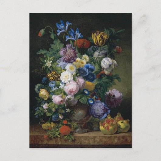 ジーン・ピエール・ザビエル・ビダオールドStill Life With Tulips ポストカード (正面)