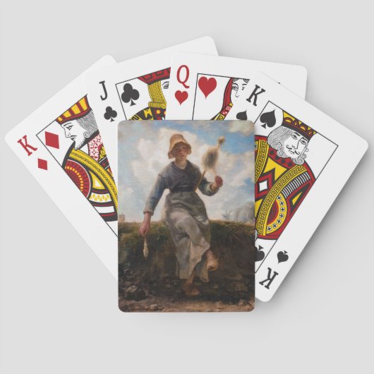 ジーン – フランソワミレー – スピナーガール トランプ (裏面)