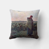 ジーン・フランソワ・ミレットの羊飼いの娘 クッション (裏面)