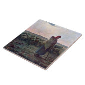 ジーン・フランソワ・ミレットの羊飼いの娘 タイル (側面)