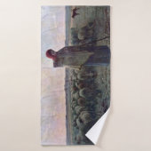 ジーン・フランソワ・ミレットの羊飼いの娘 バスタオル (バスタオル)