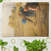 ジーン・フランソワ・ミレー – ザ・グリーナー キッチンタオル (折り畳み)