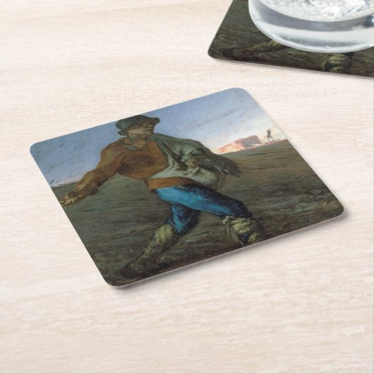 ジーン・フランソワ・ミレー スクエアペーパーコースター (アングル)