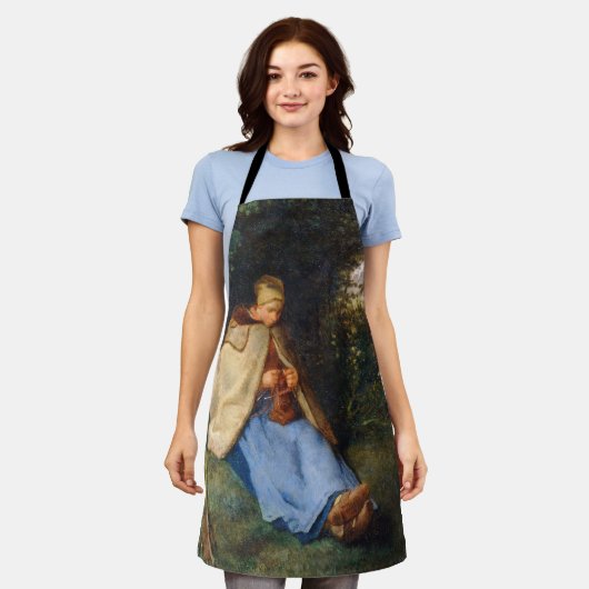 ジーン・フランソワ・ミレー – ニット エプロン (着用した状態)