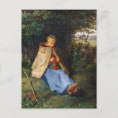 ジーン・フランソワ・ミレー – ニット ポストカード (正面)