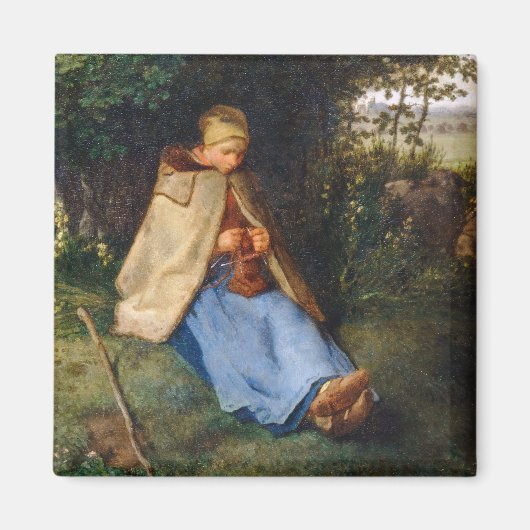 ジーン・フランソワ・ミレー – ニット マグネット (正面)