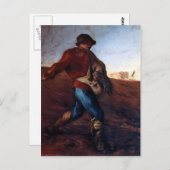 ジーン・フランソワ・ミレー ポストカード (正面/裏面)
