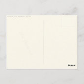 ジーン・ベローによる絵はがき ポストカード (裏面)