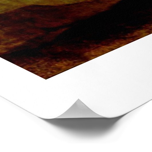 ジーン・ホノーア・フラゴナールの犬と一緒にベッドに入った少女 ポスター (角)