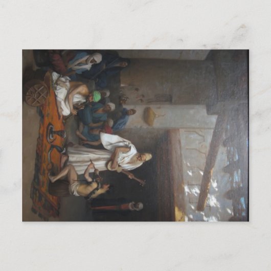 ジーン・レオン・ジェロームのヘビの魅力 ポストカード (正面)