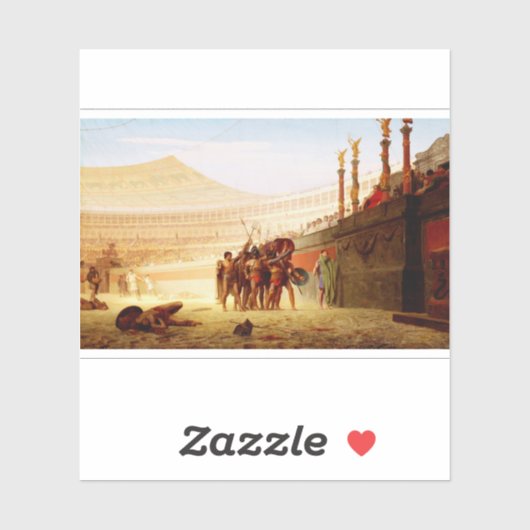 ジーン・レオン・ジェロームの「Ave Caesar」 シール (シート)