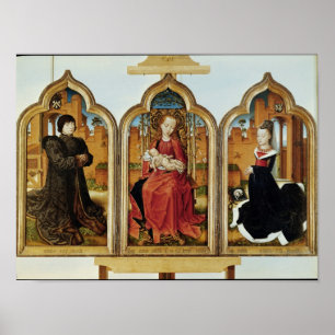 ジーンde Witte 1473年のトリプティク ポスター