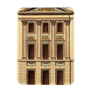 ジーンDeneufforge著建築正面 マグネット