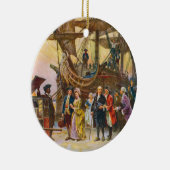 ジーンFerris著フィラデルヒィアへのフランクリンのリターン セラミックオーナメント (右)