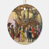 ジーンFerris著フィラデルヒィアへのフランクリンのリターン セラミックオーナメント (左)