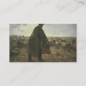 ジーンFrancoisのキビによって彼の群をがちである羊飼い 名刺 (裏面)