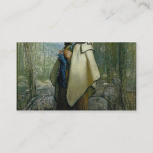 ジーンFrancoisのキビ編み物のShepherdess 名刺