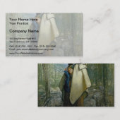 ジーンFrancoisのキビ編み物のShepherdess 名刺 (正面/裏面)