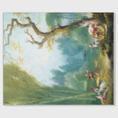 ジーンHonoré Fragonard馬およびライダーのゲーム ラッピングペーパー (フラット)