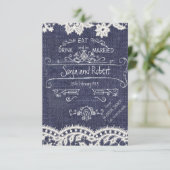 ジー素朴ンズヴィンテージウエディング招待状 招待状 (スタンド正面)