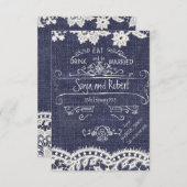 ジー素朴ンズヴィンテージウエディング招待状 招待状 (正面/裏面)