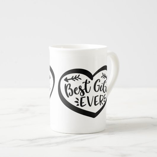 ジ最高のギエバーハート贈与 ボーンチャイナマグカップ (正面右)