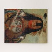 ジ絵画ョージ・カトリン・バッファロー・ブルの背脂肪 ジグソーパズル (横)