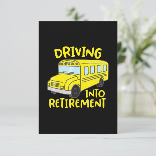 スおもしろいクールバス運転士の定年退職金 出欠カード (スタンド正面)