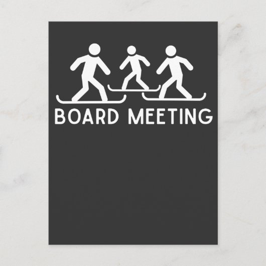 スおもしろいノーボード引用文スノーボード・スノースポーツ・ジョーク ポストカード (正面)