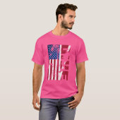 スおもしろい動揺してキューバダイビング国旗USA国旗ダイバー Tシャツ (正面フル)