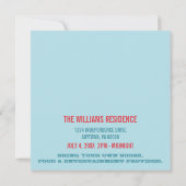 スはっきりしたターズアンドストライプ招待状 招待状 (裏面)