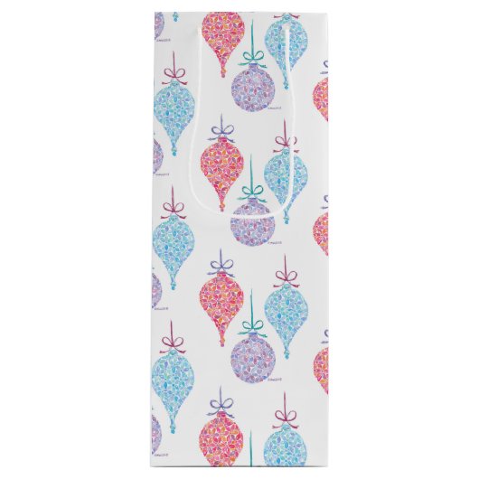 スぶら下がったオーナメントワインバッグbyスー・ワイドリヒ ワインギフトバッグ (正面)