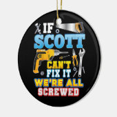 スもしコットは直せない我々はみな酔っ払った父親だ セラミックオーナメント (左)