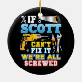 スもしコットは直せない我々はみな酔っ払った父親だ セラミックオーナメント (裏面)