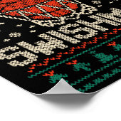 スィシュマス醜いメリークリスマスセーターBysketll ポスター (角)