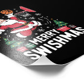 スィッシュマメリースクリスマスサンタズ遊バスケットボール フォトプリント            (角)