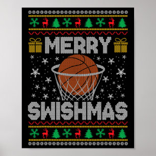 スィッシュマメリースビスケットル醜いクリスマスセーター ポスター