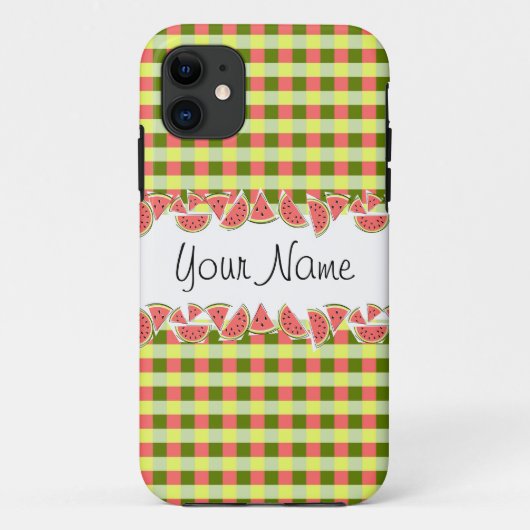 スイカあなたの名前をチェックするiPhoneケース Case-Mate iPhoneケース (裏面)