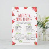 スイカあなたの電話の赤ちゃんシャワーゲームに何がある 便箋 (スタンド正面)