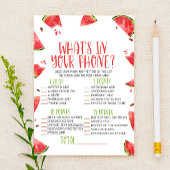 スイカあなたの電話の赤ちゃんシャワーゲームに何がある 便箋