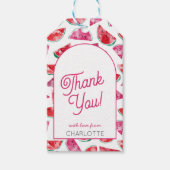 スイカありがとうパーソナライズされた ギフトタグ (正面)