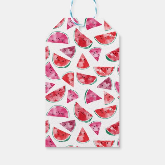 スイカありがとうパーソナライズされた ギフトタグ (裏面)