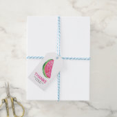 スイカありがとうラベル |メッセージカード ギフトタグ (より糸付き)