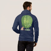 スイカおもしろいのフン漫画 パーカ (裏面フル)