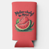 スイカおもしろいパンプン"メロン胆汁なし以上" スリム缶クーラー (裏面)
