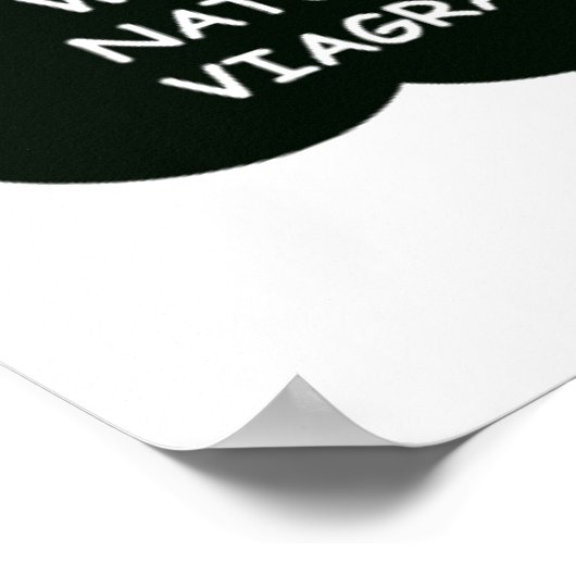 スイカおもしろいマンバイアグラジョーク ポスター (角)