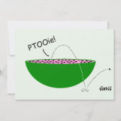 スイカおもしろいーマンファミリー懇親会テンプレート 招待状 (正面)