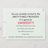 スイカおもしろいーマンファミリー懇親会テンプレート 招待状 (裏面)